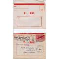 USA , 1942, V-mail Service, Passed by sensor and an extra mint one as well! WW2 covers