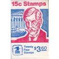 United States,MNH,Scott # BK117a,24 stamps booklet,1978