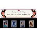England, Scott#1327/30,1990,QEII,Queen Mother 90th Birthday, CV$9.00