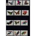 United Arab Emirates,Fujeria,1972,Butterflies & Birds,MNH,CTO