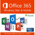 Microsoft Office 365 Account Lifetime Subscription (5 PC/Mac/Mobile)