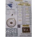 0.50ct Lab Certified Round cut Diamond colour J Vs2