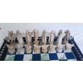 COLLECTORS HARRY POTTER CHESS SET - BOARD AND PIECES ARE LARGE!!!