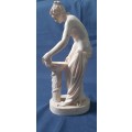GRECO ROMAN STATUE OF LADY MARKED A SANTINI (ITALY)