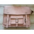 FREE WALLET GIFT!! Genuine Leather PREMIUM Leather Bag With One Pocket - Beautiful, Clean Design!!