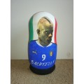 Italia Pushkin Type Dolls - Soccer Players On Wooden Holders - One In The Other - Pushkin Dolls Art