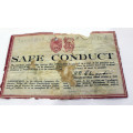 WW2 Safe Conduct leaflet for surrendering Germans
