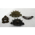 ANZAC badge lot (pins missing)