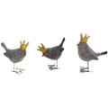 Crown Birds Ornaments Three Piece Set