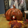 Halloween Pumpkin Candle Holder