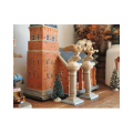 A pair of angel shaped retro Roman columns Ornaments