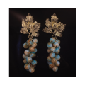 French Court Style Grape Shape Earrings