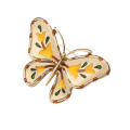 Vintage Palace Style Enamel Butterfly Brooch