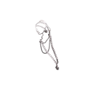 Delicate brooch for girl wearing pearl earrings - Silver color