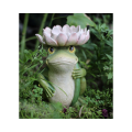Lotus frog bird feeder ornament