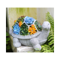 Creative glowing succulent turtle garden ornaments