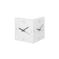 Corner double-sided wall clock