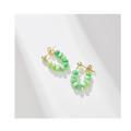 Green Opal Earrings