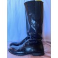 Tsonga black leather boots size 6