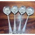 set: 4 Scallop Shell EPNS spoons