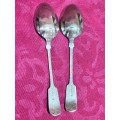 Two Angora silver-plated serving spoons 23cmx5cm