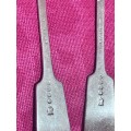 Two Angora silver-plated serving spoons 23cmx5cm