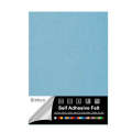 Self Adhesive Felt - A4 X 5 Sheets - LIGHT BLUE