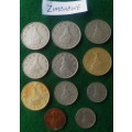 11 x Zimbabwe coins