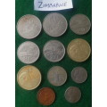 11 x Zimbabwe coins