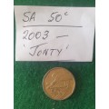 2003 South Africa `Jonty` 50 cent