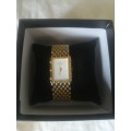 Raymond Weil Toccata Rectangle Gold Toned Womens Watch Vintage