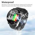 W8 Waterproof Smart Watch With Heart Rate Monitor & Fitness Bracelet - Black