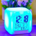 LOF Lords of Fashion LED Color Changing Digital Alarm Clock with Date Time and Temperature
