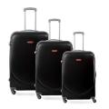 3 Piece Lightweight Luggage Set - Black