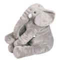 Stuffed Elephant Plush Pillow - Grey