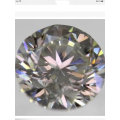 IGL Certified:0.59 Carat H Color SI1 Round Brilliant Natural Loose Diamond 5.23m