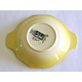 Art Deco HandK Tunstall Autumn Tints Tab Handle Bowl, Bonbon Dish, Trinket Tray, England, Excellent