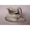 Wood and Sons Edward Pattern Gravy Boat and Underplate North Staffordshire c1891-1907 England