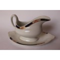 Wood and Sons Edward Pattern Gravy Boat and Underplate North Staffordshire c1891-1907 England