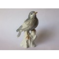Otagiri OMC Vintage Porcelain Blue Grey Bird On A Branch Figurine Giftware Japan Near Mint