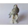 Otagiri OMC Vintage Porcelain Blue Grey Bird On A Branch Figurine Giftware Japan Near Mint