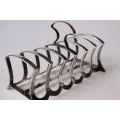 Antique Toast Rack 6-Slice Mark Willis And Son British Silver Plate Sheffield England Near Mint