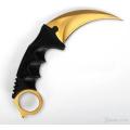 GOLD Counter Strike Titanium Karambit Knife fox Claws necklace knife -3 AVAILABLE!!