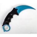 BLUE Counter Strike Titanium Karambit Knife fox Claws necklace knife - LAST 2 AVAILABLE!!