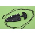 Self-defence Necklace Mini Push Dagger Fixed blade Full tang 440 stainless steel - 5 AVAILABLE!