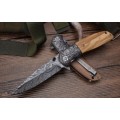 CM77 knife 3D pattern printing 440C blade wood handle