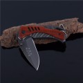 2018 New BUCK X61 Survival Pocket Knife steel + wood Tactical Folding Knife  -  4 AVAILABLE!!
