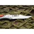 718 Assisted Opening Knife Pocket 440 Blade Wood Handle With LED Light - 5 Available!
