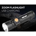 Adjustable LED Zoom 3000LM MINI USB Rechargeable Flashlight Torch Portable - 2 Available!!