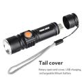Adjustable LED Zoom 3000LM MINI USB Rechargeable Flashlight Torch Portable - 5 Available!!